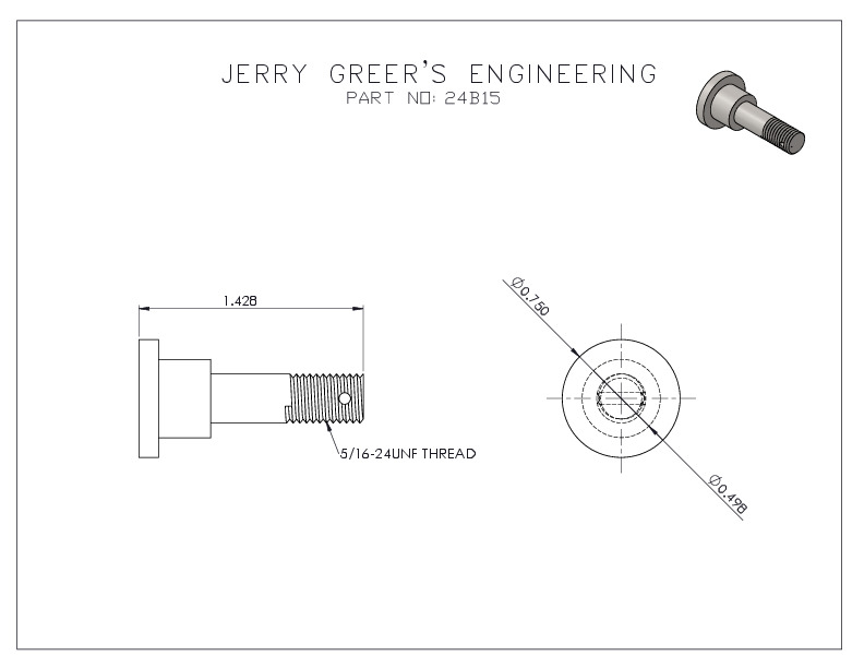 SHIFTER FORK BELL CRANK STUD